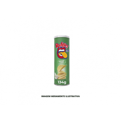 BATATA - RUFFLES - 134g STAX SOUR CREAM E CEBOLA